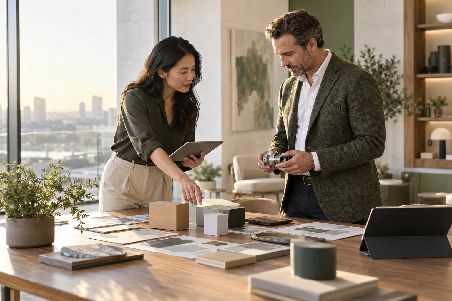 Illustrative scene for “Calling and email working together”