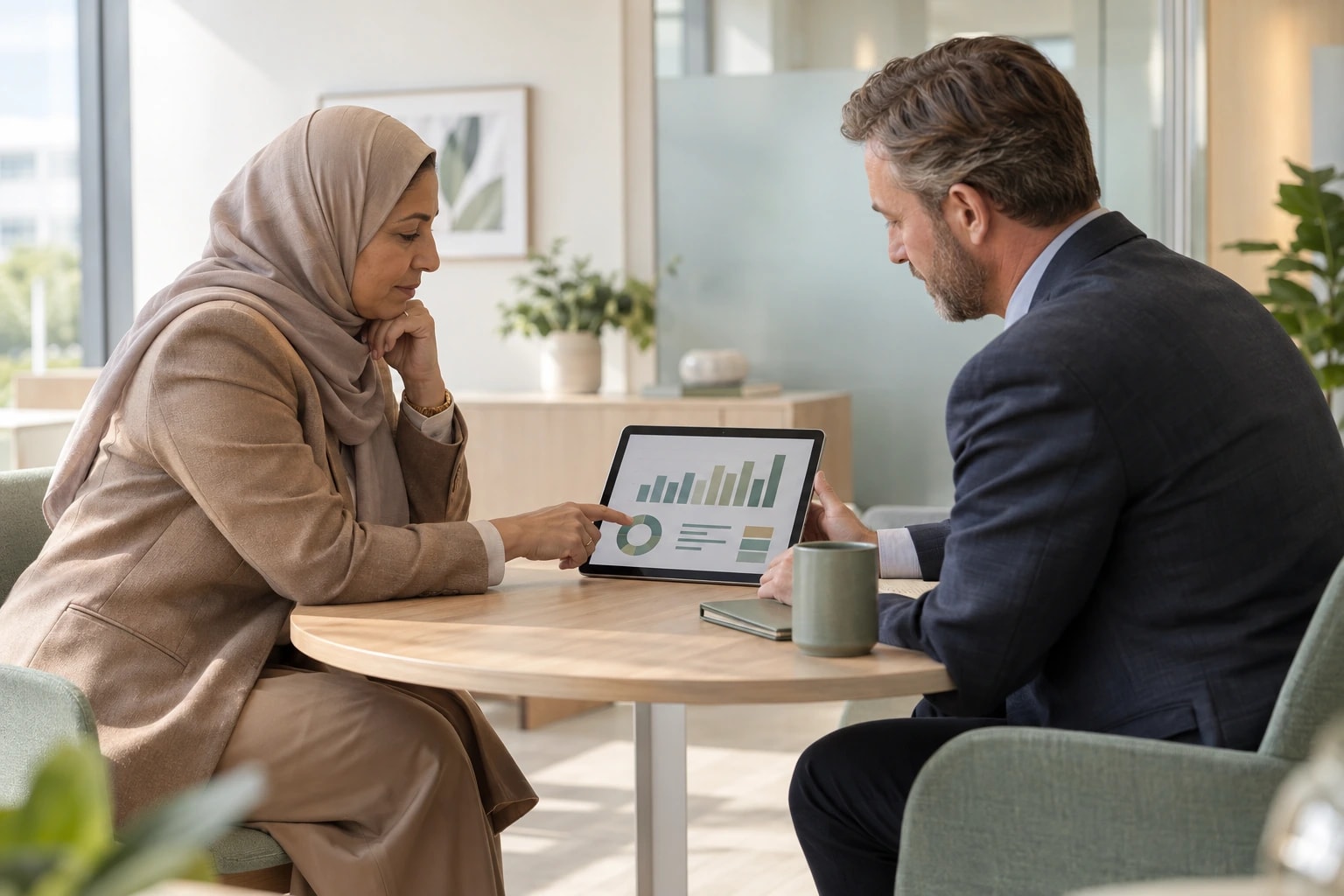 Illustrative scene for “What your representatives receive with each booked meeting”