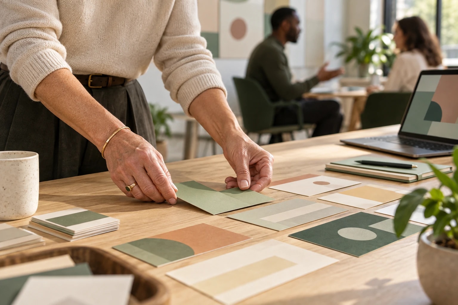 Illustrative scene for “Real conversations, supported by the right tools”